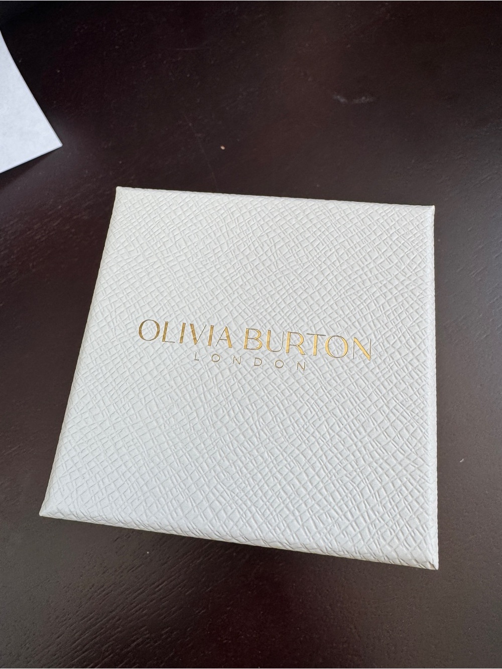 Olivia Burton 16mm Mini Grove Gold & Black Croc Leather Strap Watch - Picture 2 of 4